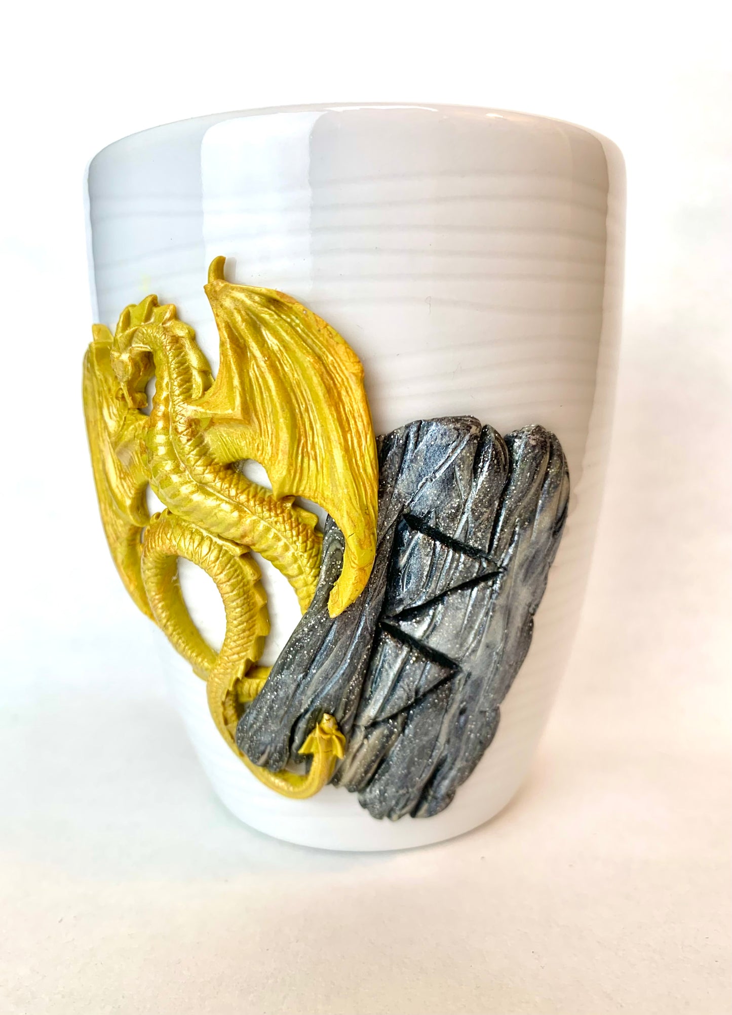 Mug dragon jaune et rune viking BERKO