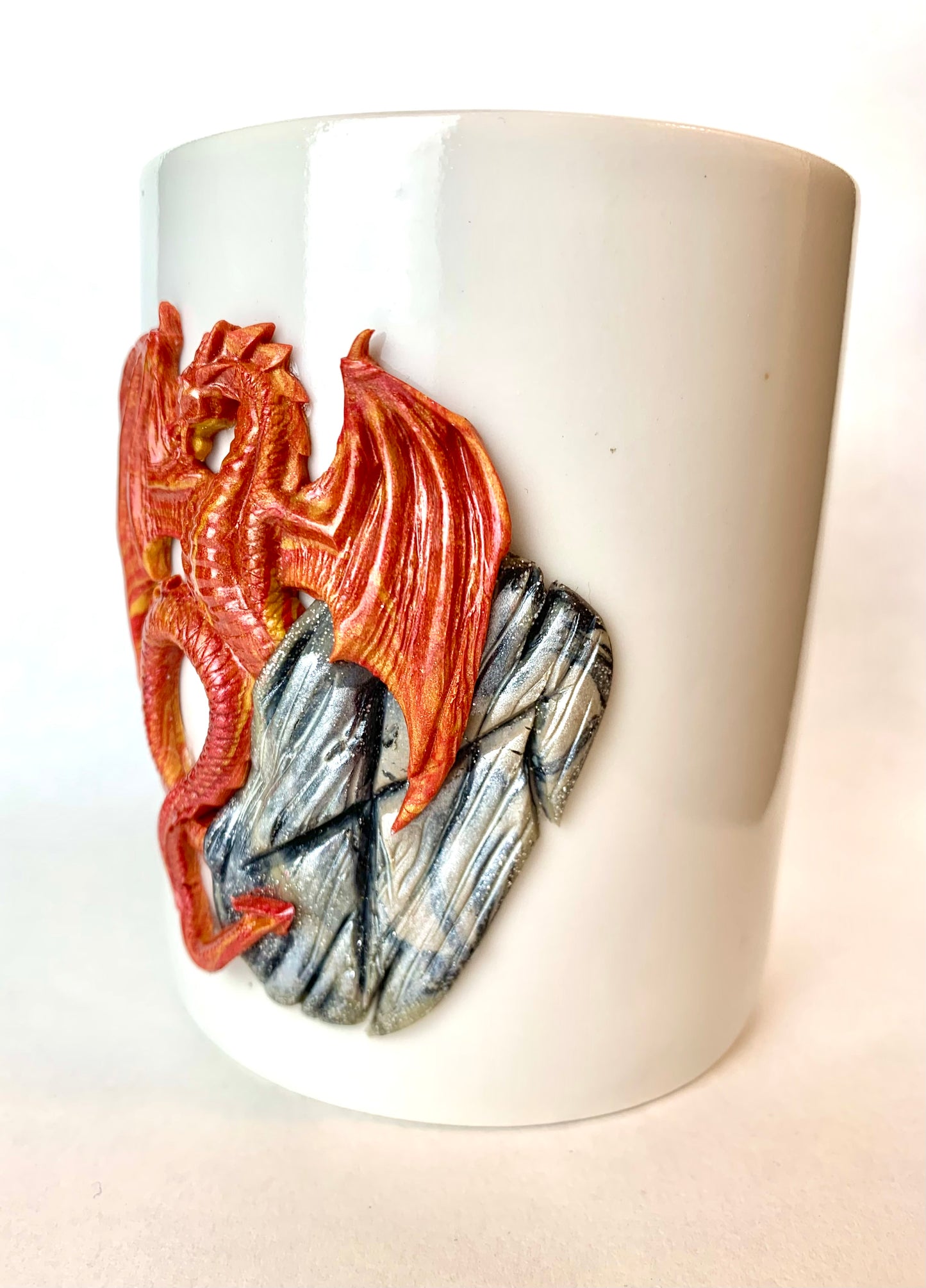 Mug dragon rouge et rune viking GEBO