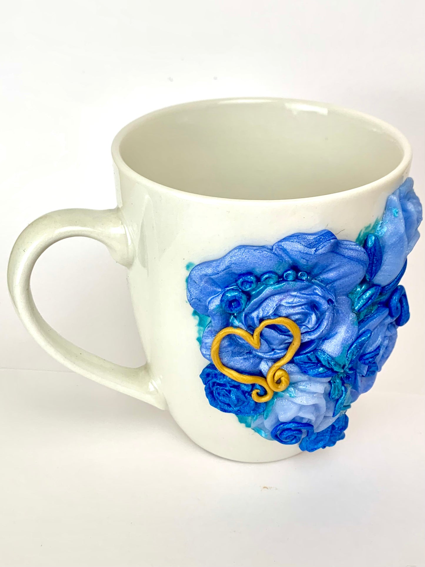 Mug l'amour est une rose bleu