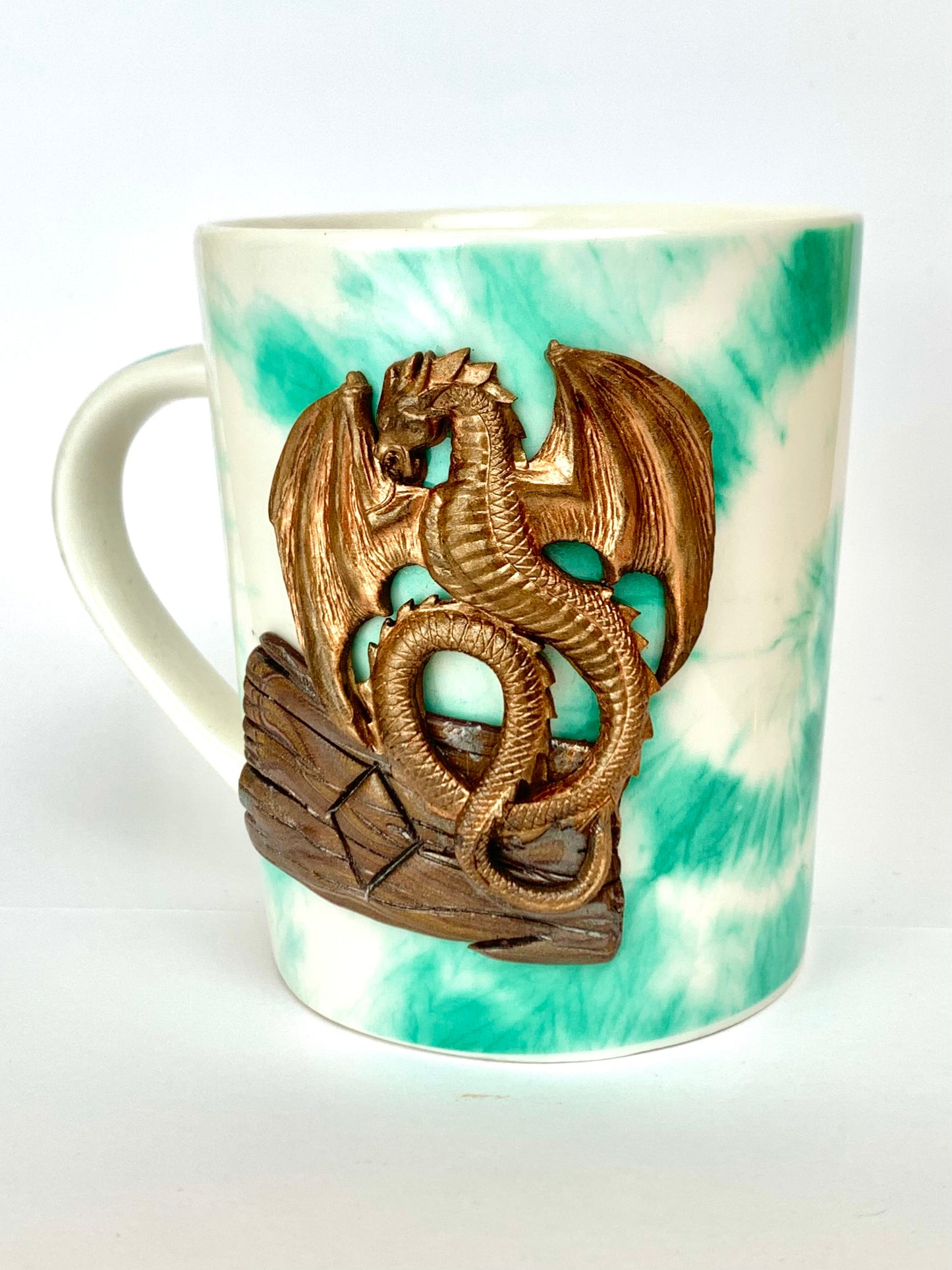 Mug dragon Bronze et sa rune viking INGWAZ