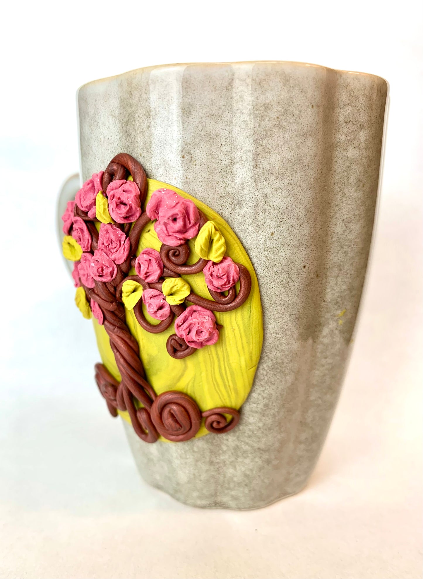 Mug arbre de vie du printemps à fleurs roses