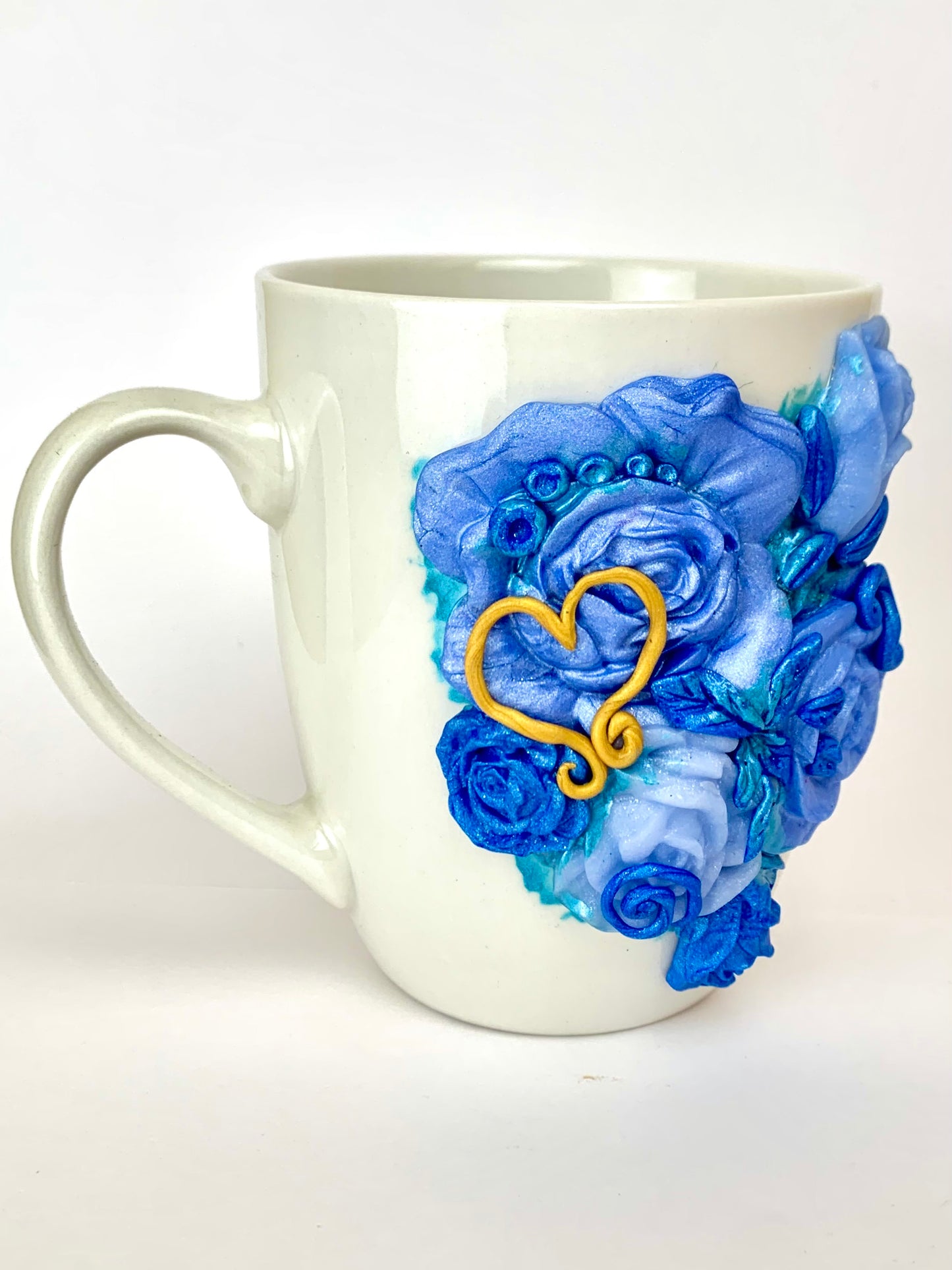 Mug l'amour est une rose bleu