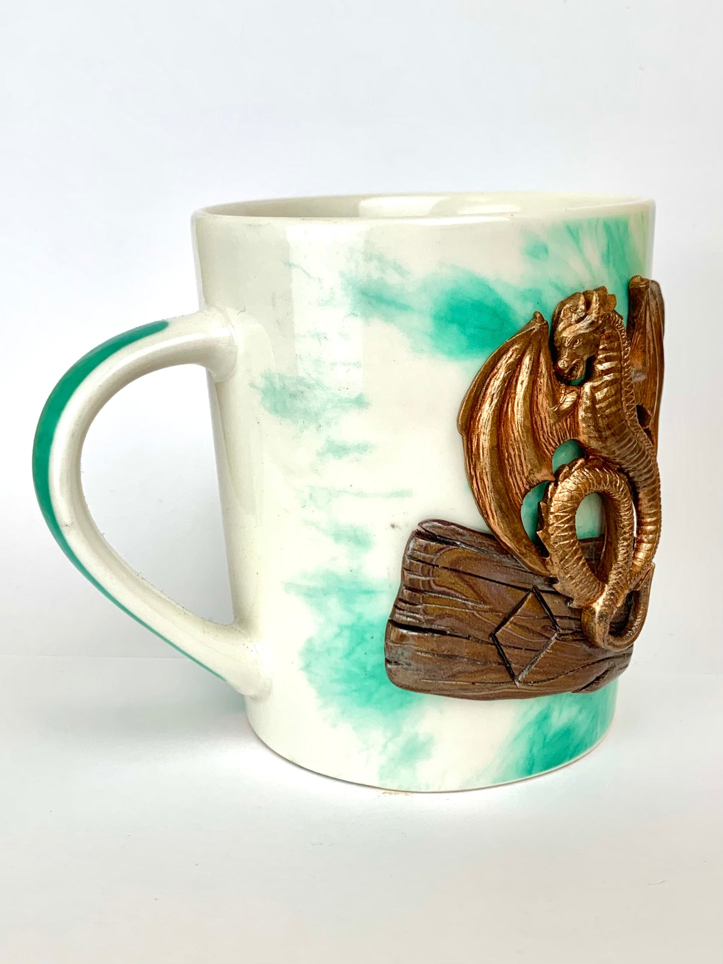 Mug dragon Bronze et sa rune viking INGWAZ