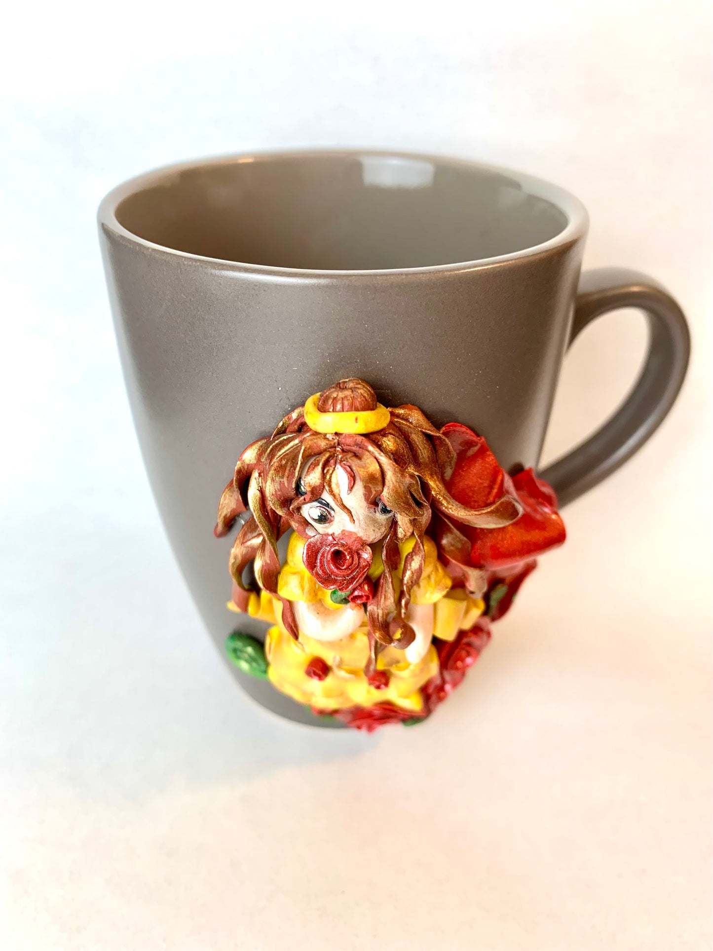 tasse fan art Princesse Belle dans La Belle et la Bête
