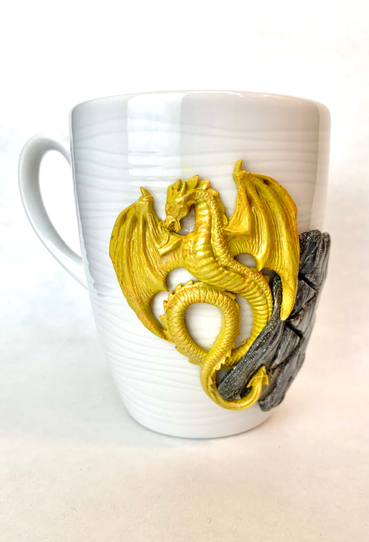 Mug dragon jaune et rune viking BERKO