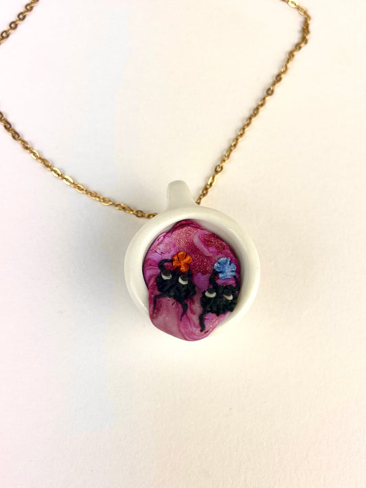 Médaillon dînette avec Noiraudes