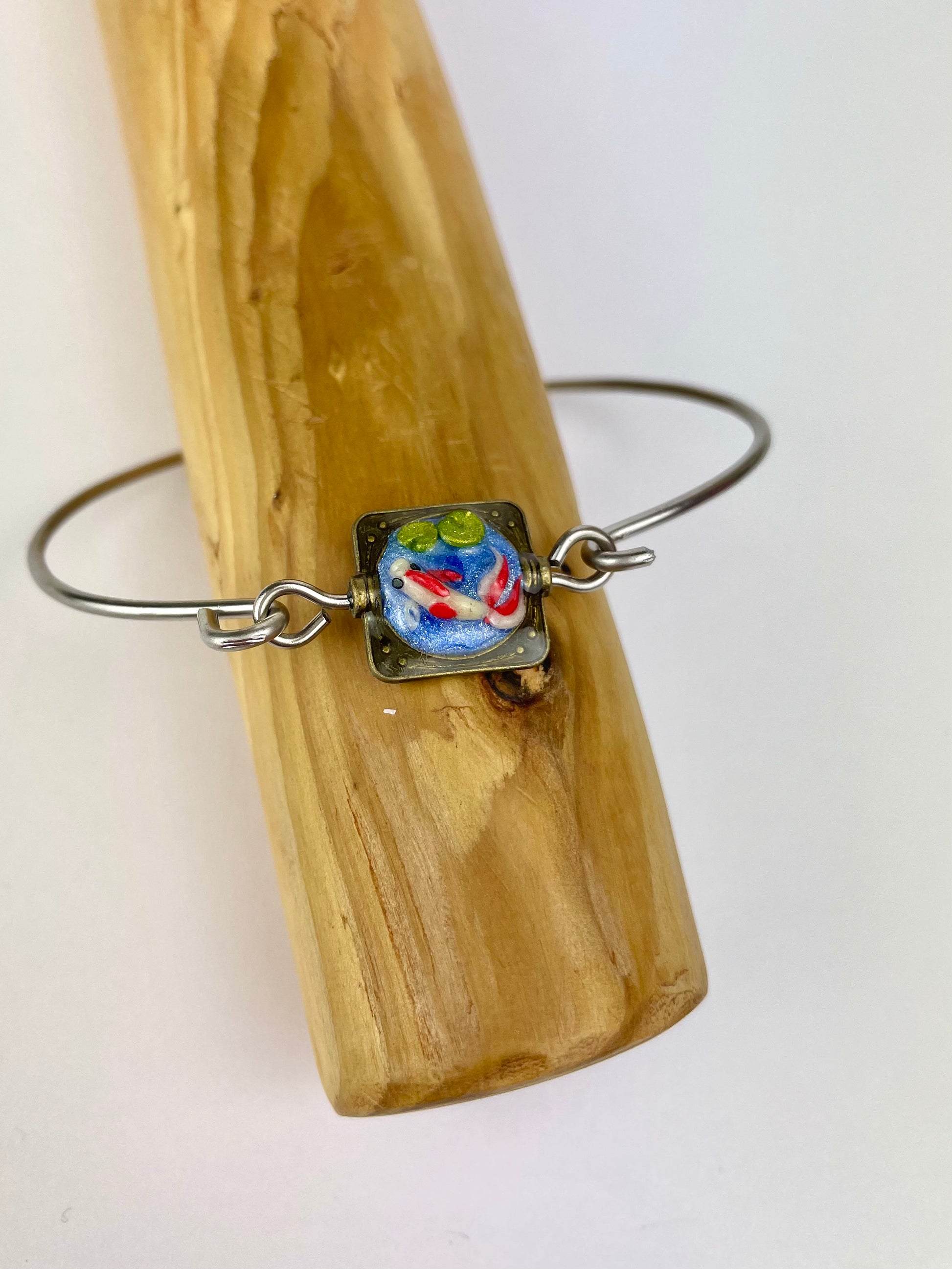 Bracelet artisanal Carpe Koï – bijou fait main aux motifs japonais